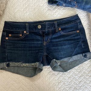 American Eagle Indigo Stretch Shorts